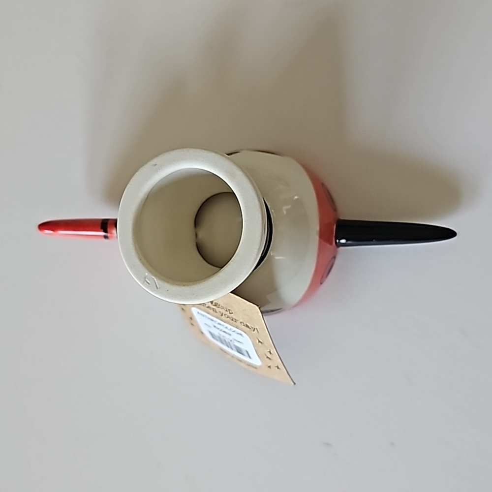 NWT Anthropologie Hannah Turner Red Bird Stoneware Eggcup - Picture 5 of 9